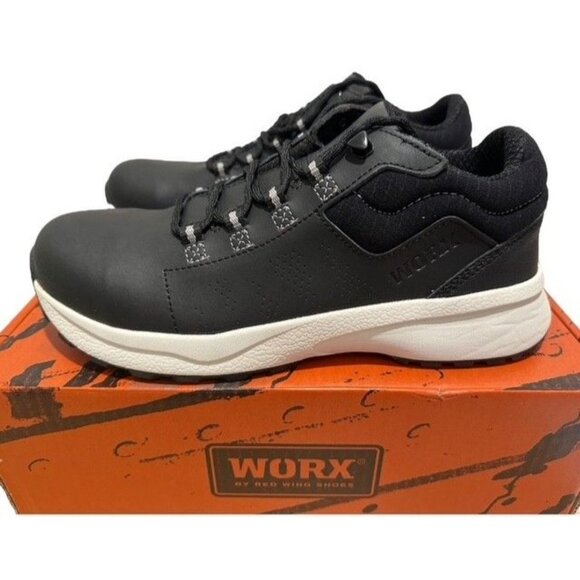Worx by Red Wing 5164 AntiMatter‎ Safety Toe EH Black Work Shoe Women's 8 W NEW - Picture 7 of 13